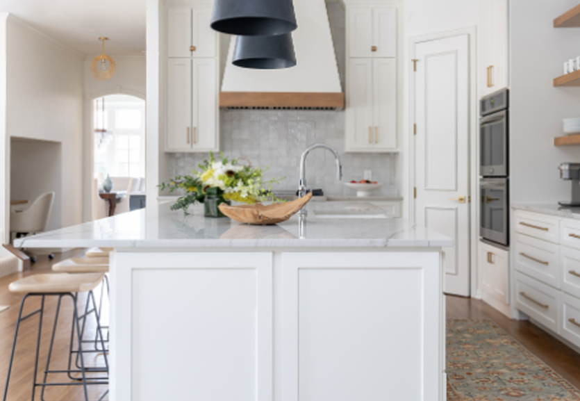 White Kitchen Remodel in Enrico Street