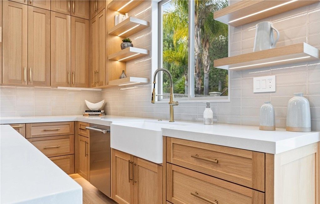 Kitchen Remodel using Maple Shaker in Yorba Linda CA